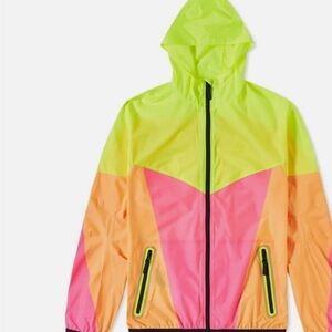 Nike Neon Colorblock Windbreaker Jacket